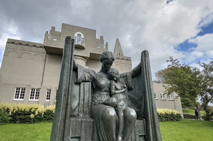 Sculpture outside the Einar Jónsson Museum in Reykjavík, Iceland.