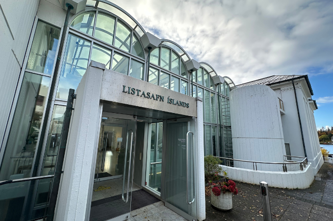 Exterior of the National Gallery of Iceland in Reykjavík.