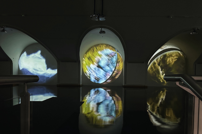 Contemporary art exhibition inside a museum in Reykjavík, Iceland