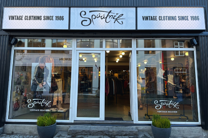 Shop in Reykjavík during Öskudagur, when children visit local businesses in costumes