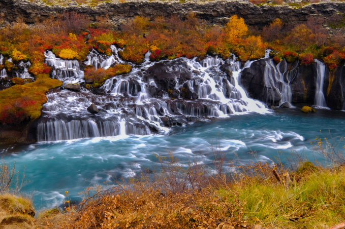 Autumn Blog Hraunfossar